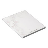 Bloc-notes bleu ivoire rose (Incliné)