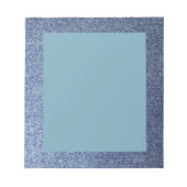 Bloc-notes bleu Jean (Devant)