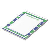 Bloc-notes bleu marine et Kelly vert (Tourné)