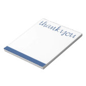 Bloc-notes bleu Merci (Tourné)
