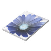 Bloc-notes bleu pâle à fleur marron (Tourné)