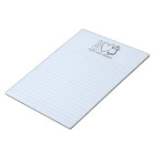 Bloc-notes bleu Peace Love Penguins Linked (Incliné)