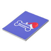 Bloc-notes bleu Santa Hat Bone (Tourné)