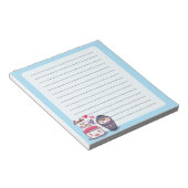Bloc-notes bleu Sushi et Rolls (Incliné)