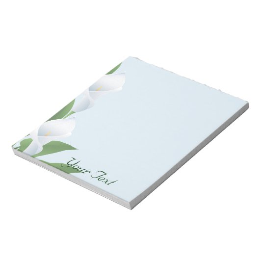 Bloc-notes Blue Cala Lilies (Tourné)