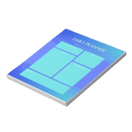 Bloc-notes Blue Daily Planner (Tourné)