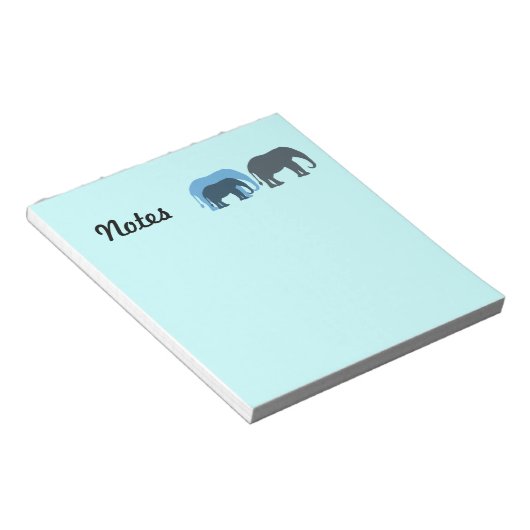 Bloc-notes Blue Elephants (Incliné)
