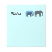 Bloc-notes Blue Elephants (Devant)