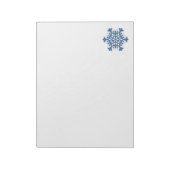 Bloc-notes Blue Snowflake (Tourné)