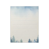 Bloc-notes bordé de pins bleus d'hiver (Tourné)