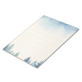 Bloc-notes bordé de pins bleus d'hiver (Incliné)