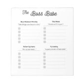 Bloc-notes Boss Babe (Devant)