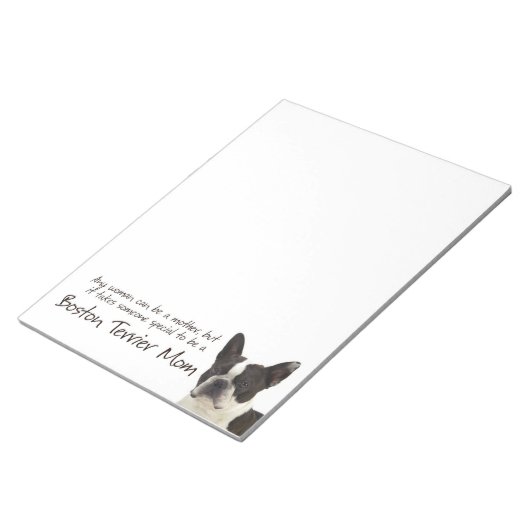 Bloc-notes Boston Terrier Mom (Incliné)
