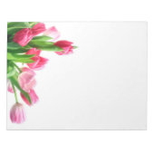 Bloc-notes Bouquet de Tulipes Roses (Devant)
