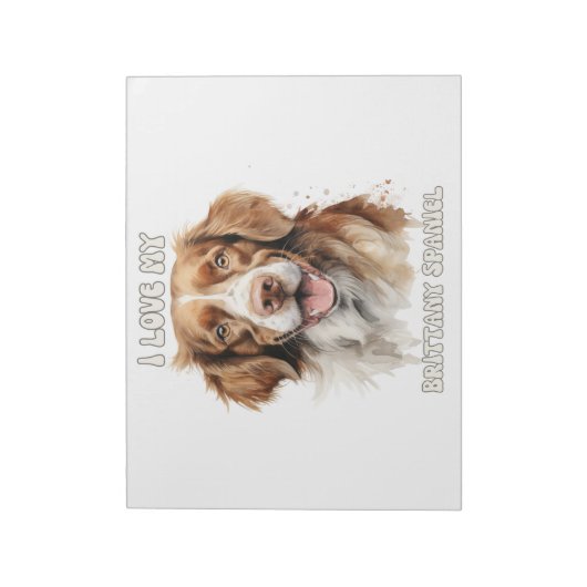 Bloc-notes breton d'inspiration chien espagnol (Tourné)