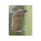 Bloc-notes Brown pour le Cheval de châtaignier (Tourné)