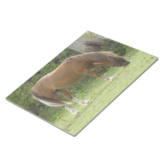 Bloc-notes Brown pour le Cheval de châtaignier (Incliné)