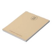 Bloc-notes brun simple et élégant (Tourné)