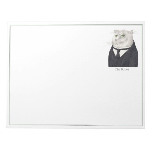 Bloc-notes BUTLER CAT 11x8.5 (Devant)