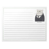 Bloc-notes BUTLER CAT 11x8.5 + lignes (Devant)