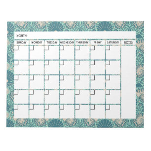 Bloc-notes Calendrier de coquillage