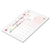 Bloc-notes Calendrier de Noël du planificateur de  (Incliné)
