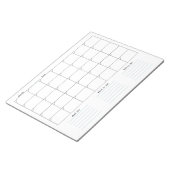 Bloc-notes Calendrier mensuel (Incliné)