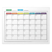 Bloc-notes Calendrier mensuel (Devant)