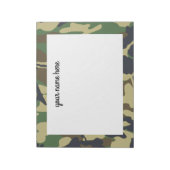 Bloc-notes Camo personnalisé (Tourné)