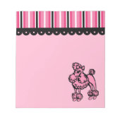 Bloc-notes Caniche Rose (Devant)