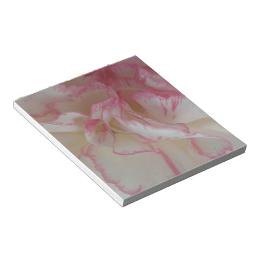 Bloc-notes Carnation blanc et rose (Incliné)