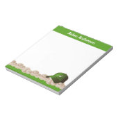 Bloc-notes Casquette de baseball Monogramme vert (Tourné)