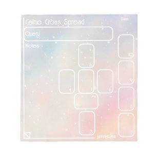 Bloc-notes Celtic Cross Tarot (moyen, pastel)