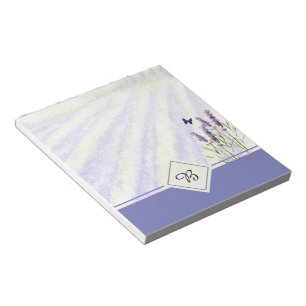 Bloc-notes champ de lavande