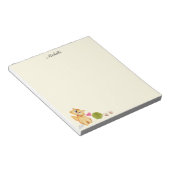 Bloc-notes chaton mignon Votre nom texte (Incliné)