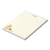 Bloc-notes chaton mignon Votre nom texte (Tourné)