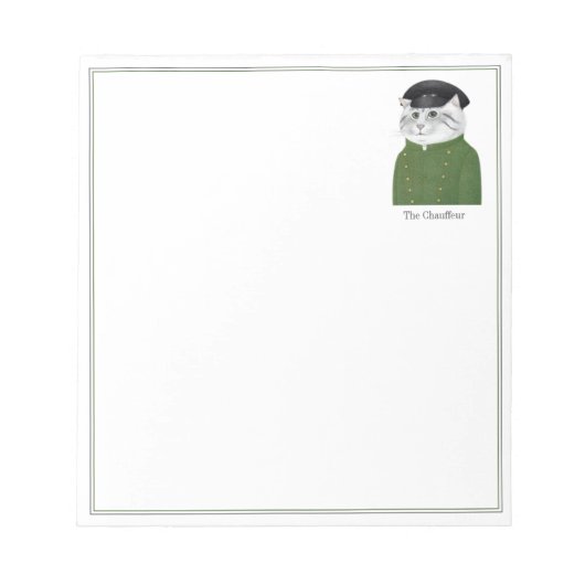 Bloc-notes CHAUFFEUR CAT 5.5x6 (Devant)