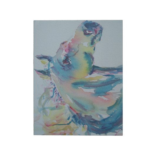 Bloc-notes Cheval de plusieurs couleurs (Tourné)