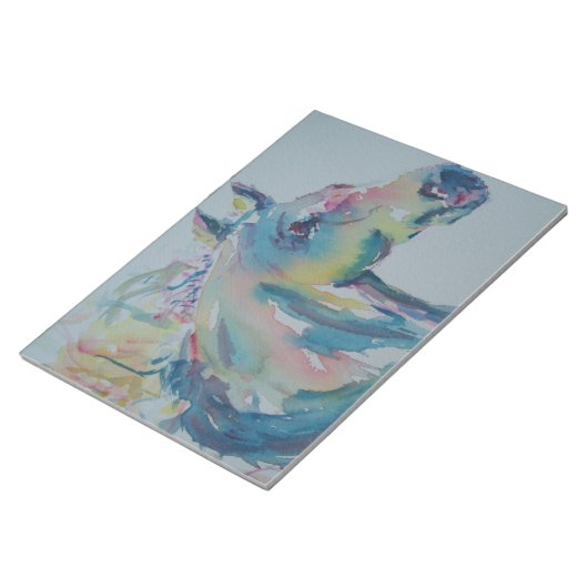Bloc-notes Cheval de plusieurs couleurs (Incliné)