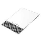 Bloc-notes Chevron Parties scintillant argent (Incliné)