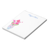 Bloc-notes Chinoiserie Aquarelle Orchidées Ginger  (Tourné)