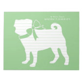 Bloc-notes chiot carlin (Devant)