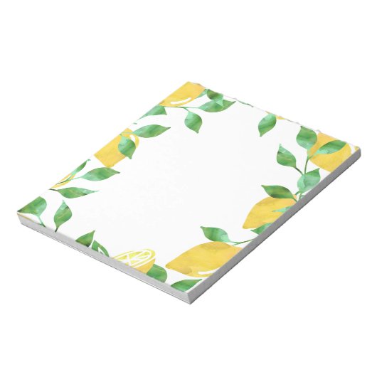 Bloc-notes citrons aquarelle (Tourné)