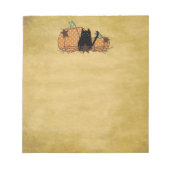 Bloc-Notes Citrouille Et Chat Noir (Devant)