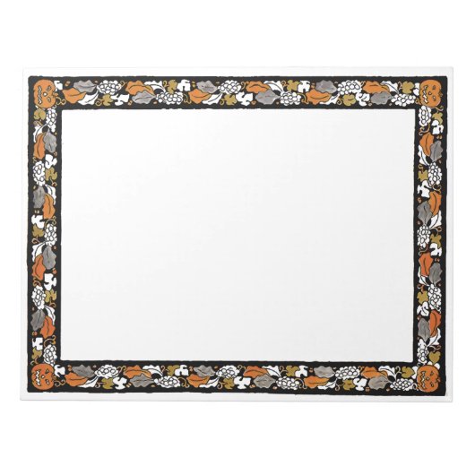 Bloc-notes Citrouille et Feuille (Devant)