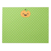 Bloc-notes Citrouille Kawaii Jack-o'-lantern (Devant)
