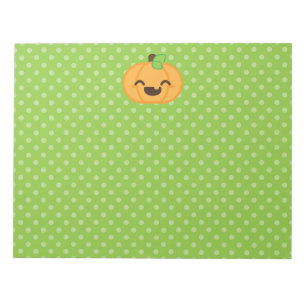 Bloc-notes Citrouille Kawaii Jack-o'-lantern