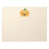Bloc-notes Citrouille Kawaii Jack-o'-lantern (Devant)