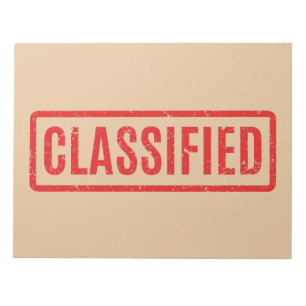 Bloc-notes classifié estampé