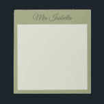 Bloc-notes classique couleur rouge tendance<br><div class="desc">Bloc-notes avec nom personnalisable en rouge massif vert. — Ce Bloc-notes moderne et élégant ajoute une touche élégante et minimaliste à l'essentiel de votre organisation. Son design simple et épuré, en couleur solide, offre un charme intemporel. Explorez nos couleurs tendance pour plus de produits dans la même ombre ou découvrez...</div>